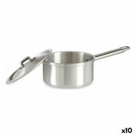 Тиган за Сос с Капак Kinvara Сребрист Алуминий Ø 14 cm 1 L 28 x 9 x 16 cm 16 x 9 x 28 cm (10 броя)