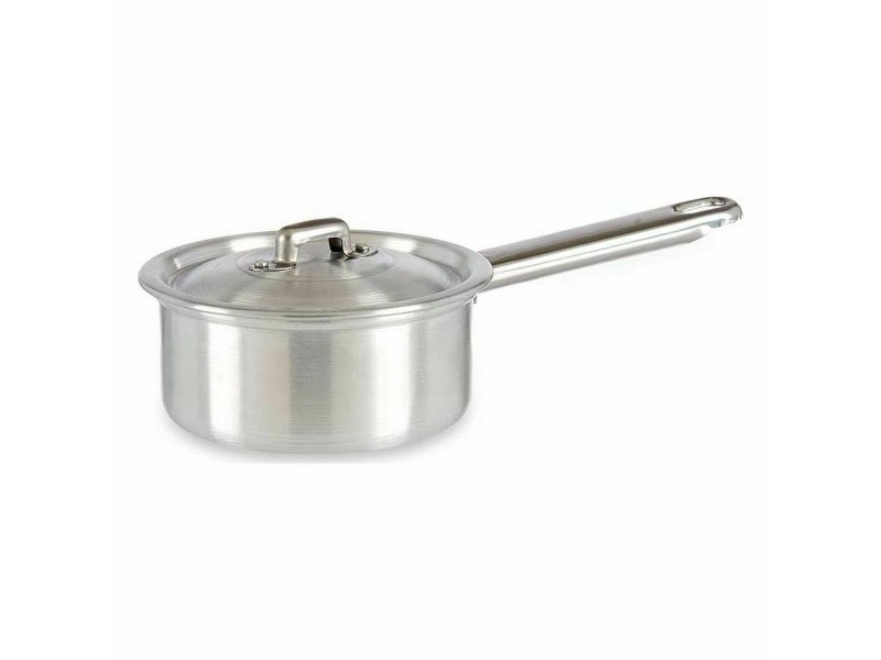 Тиган за Сос с Капак Kinvara Сребрист Алуминий Ø 12 cm 600 ml 0,6 L 14 x 8 x 26 cm (10 броя)