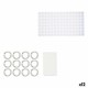 Комплект за Баня Berilo Бял PVC полиетилен EVA 28 x 42 x 6 cm (12 броя)