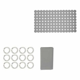 Комплект за Баня Berilo Сив PVC полиетилен EVA 28 x 42 x 6 cm (12 броя)