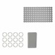 Комплект за Баня Berilo Сив PVC полиетилен EVA 28 x 42 x 6 cm (12 броя)