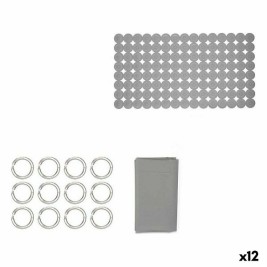 Комплект за Баня Berilo Сив PVC полиетилен EVA 28 x 42 x 6 cm (12 броя)
