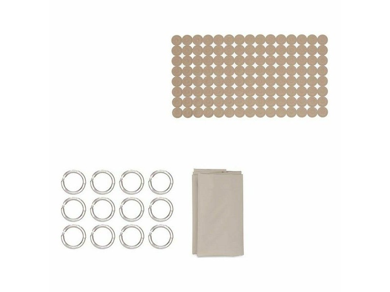 Комплект за Баня Berilo Бежов PVC полиетилен EVA 28,5 x 43 x 6 cm (12 броя)