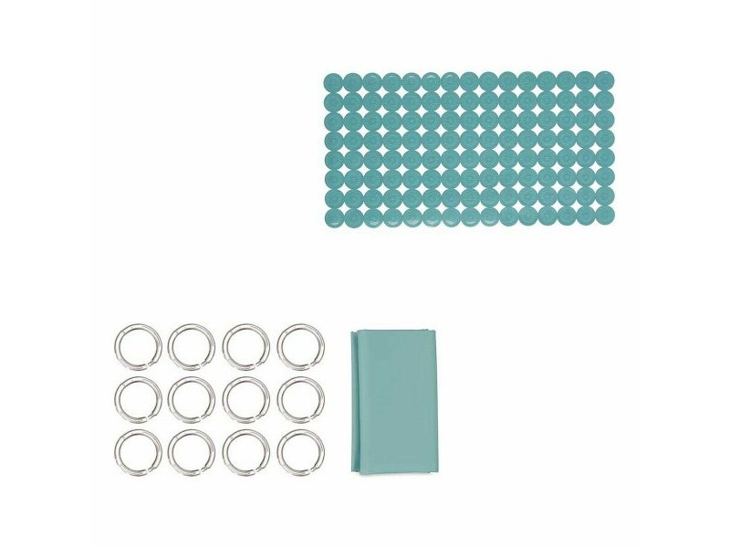 Комплект за Баня Berilo Зелен PVC полиетилен EVA 28 x 42 x 6 cm (12 броя)