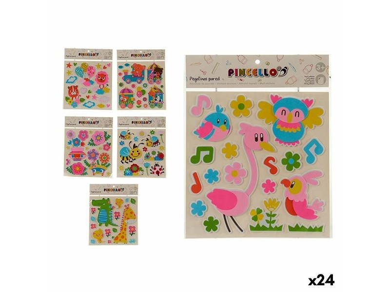 Стикери Pincello Многоцветен 32 x 1 x 38 cm (24 броя)