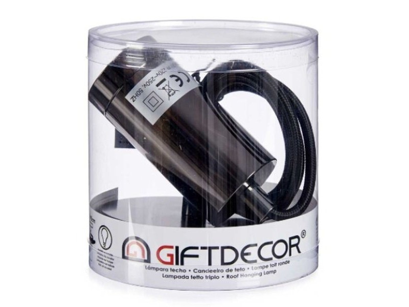 Полилей Gift Decor Черен 60 W (6 броя)