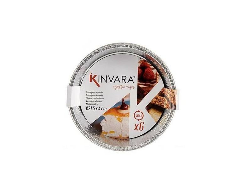 Комплект подноси за Храна Kinvara за еднократна употреба Кръгъл 12 броя