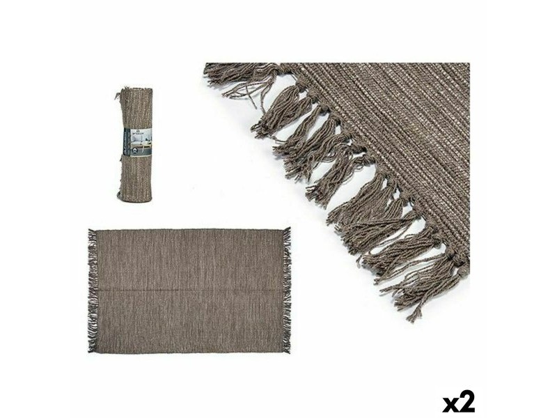 Килим Gift Decor Кафяв 120 x 80 x 1 cm 10 x 40 x 10 cm (2 броя)