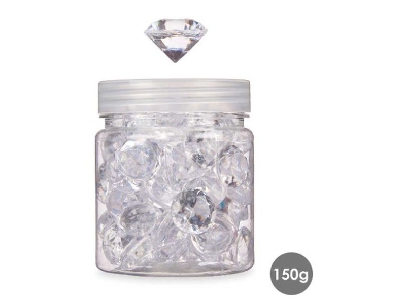 Декоративни Камъни Gift Decor Прозрачен 150 g Диамант (16 броя)
