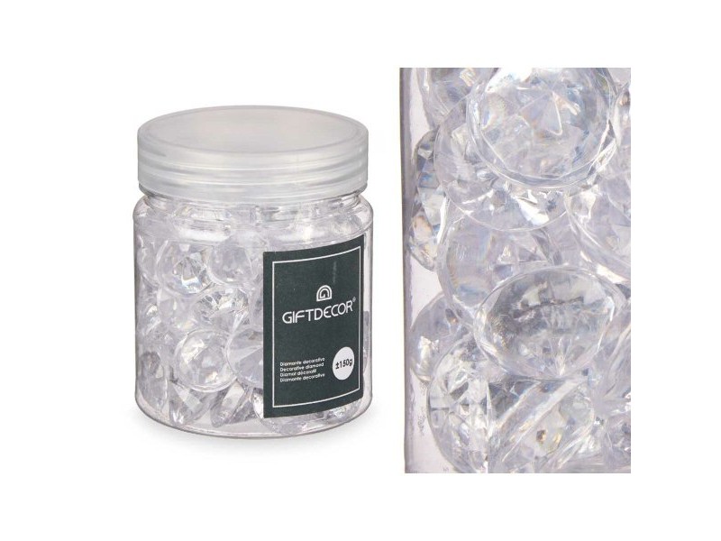 Декоративни Камъни Gift Decor Прозрачен 150 g Диамант (16 броя)
