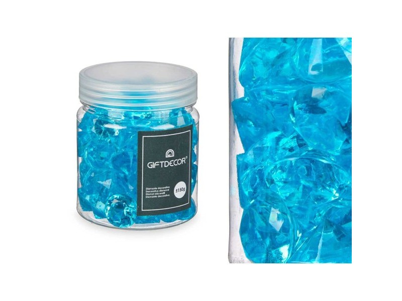 Декоративни Камъни Gift Decor Син Зелен Лилав Розов 150 g Диамант (16 броя)