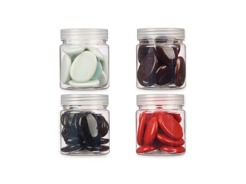 Декоративни Камъни Gift Decor Бял Кафяв Черен Червен 280 g (12 броя)