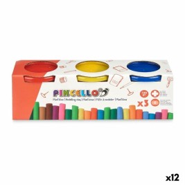 Игра от Пластелин Pincello Жълт Син Червен (12 броя)