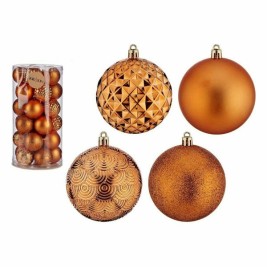 Комплект Коледни Топки Krist+ Оранжев PVC 8 cm (4 броя)