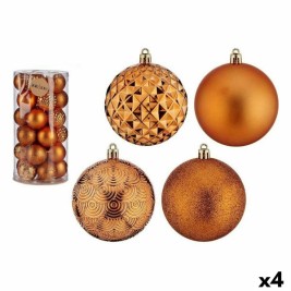 Комплект Коледни Топки Krist+ Оранжев PVC 8 cm (4 броя)