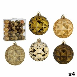 Комплект Коледни Топки Krist+ Зелен Златен PVC 7 cm (4 броя)