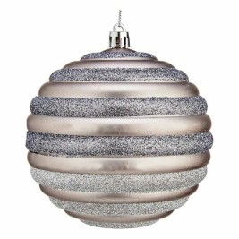 Комплект Коледни Топки Krist+ Сребрист Пластмаса Кръгове 10 cm (6 броя)