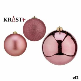 Комплект Коледни Топки Krist+ Розов PVC (12 броя)