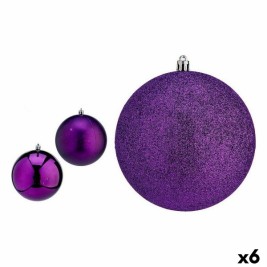 Комплект Коледни Топки Krist+ Лилав PVC Ø 12 cm (6 броя)