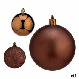 Комплект Коледни Топки Krist+ Кафяв Пластмаса (12 броя)