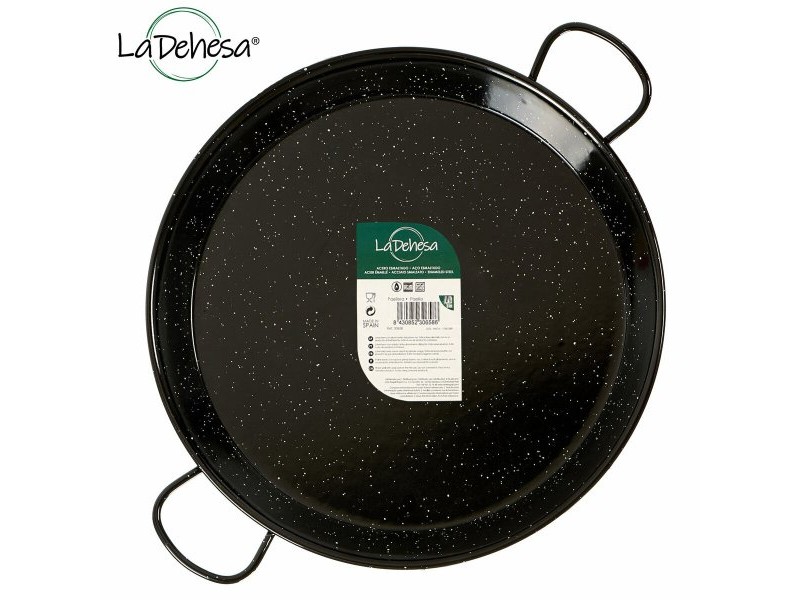 Тиган La Dehesa Черен Емайлирана Стомана Ø 38 cm 51 x 6 x 39 cm (6 броя)