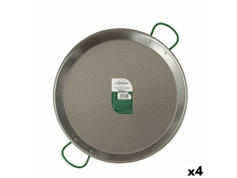 Тиган La Dehesa Сребрист Полирана Стомана Ø 50 cm 63,5 x 5,5 x 50,5 cm (4 броя)