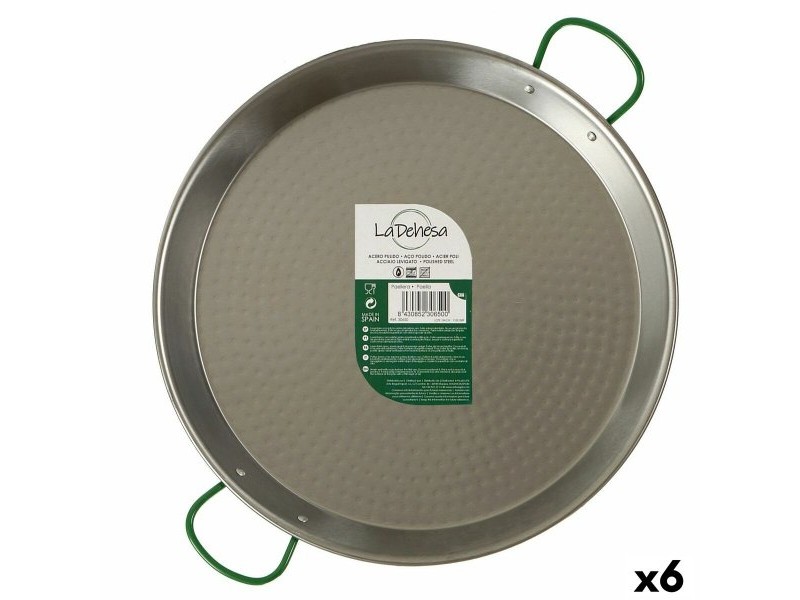 Тиган La Dehesa Сребрист Полирана Стомана Ø 34 cm 44,5 x 5 x 34,5 cm 34,5 x 5 x 44,5 cm (6 броя)