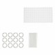 Комплект за Баня Berilo Прозрачен PVC полиетилен EVA 28 x 42 x 6 cm (12 броя)