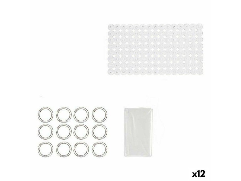 Комплект за Баня Berilo Прозрачен PVC полиетилен EVA 28 x 42 x 6 cm (12 броя)