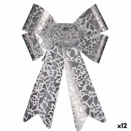 Ласо Krist+ Сребрист Принтиран 16 x 24 x 4 cm Коледна Украса (12 броя)