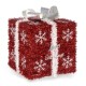 Подаръчна кутия Бял Червен Сребрист полипропилен PET 20 x 23 x 20 cm (6 броя)