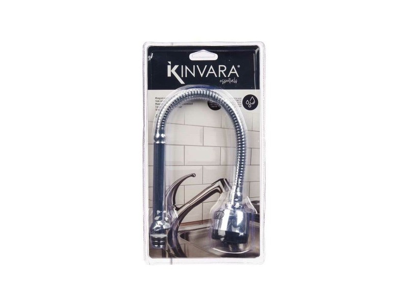 Kitchen Tap Kinvara Черен Сребрист Гума Метал Пластмаса Разтяга Мултифункционалност (12 броя) Kitchen Tap Kinvara Черен Сребрист Гума Метал Пластмаса Разтяга Мултифункционалност (12 броя)