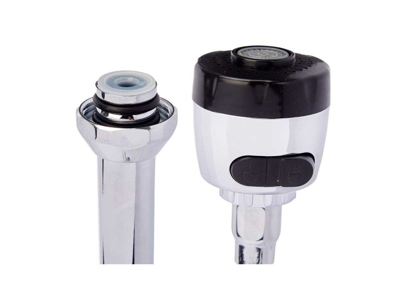 Kitchen Tap Kinvara Черен Сребрист Гума Метал Пластмаса Разтяга Мултифункционалност (12 броя)