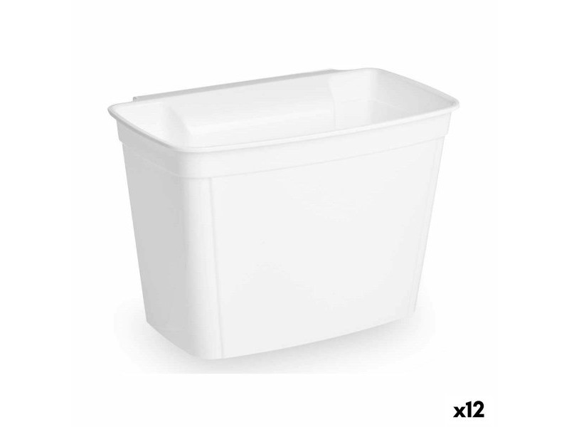Поставка за Торби за Боклук Kinvara Бял Пластмаса 4 L (12 броя)