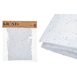 Аксесоар за коледно ясли Krist+ Бял полиестер 50 x 0,01 x 50 cm Килим (24 броя)