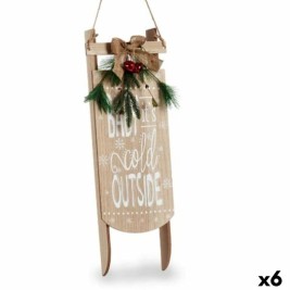 Висяща украса Krist+ Бял Зелен Бежов Дървен MDF Шейна 20 x 5 x 69 cm Плакат (6 броя)