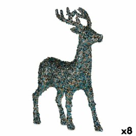 Коледен елен Krist+ Син Златен Коледен елен 15 x 45 x 30 cm Пурпурин (8 броя)