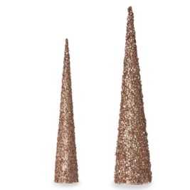 Коледна Украса Krist+ Бронз Златен Конуси 9,5 x 60 x 9,5 cm пайети (4 броя)
