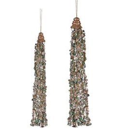 Коледна Украса Krist+ Син Champagne Венци 3,5 x 2,5 x 35,5 cm висулка (24 броя)