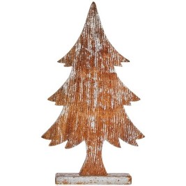 Декоративна фигурка Krist+ Сребрист Сребро Коледно дърво 5 x 49,5 x 26 cm (6 броя)