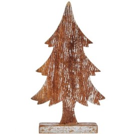 Декоративна фигурка Krist+ Сребрист Сребро Коледно дърво 5 x 39 x 21 cm (6 броя)