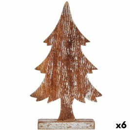 Декоративна фигурка Krist+ Сребрист Сребро Коледно дърво 5 x 39 x 21 cm (6 броя)