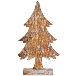 Декоративна фигурка Krist+ Сребрист Сребро Коледно дърво 5 x 31 x 15 cm (6 броя)