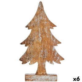 Декоративна фигурка Krist+ Сребрист Сребро Коледно дърво 5 x 31 x 15 cm (6 броя)