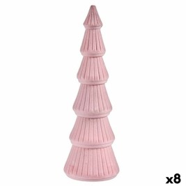 Коледно дърво Krist+ Розов Кадифе Дървен 12 x 34,5 x 12 cm (8 броя)