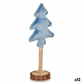 Коледно дърво Krist+ Син полиестер Дървен 9,5 x 32 x 13 cm (12 броя)