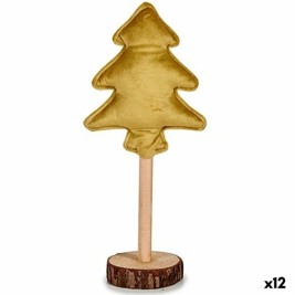Коледно дърво Krist+ Златен полиестер Дървен 9,5 x 32 x 13 cm (12 броя)