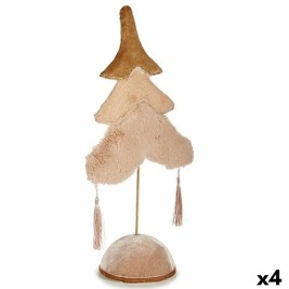 Коледно дърво Krist+ Бежов Златен полиестер Дървен 12 x 43 x 22 cm (4 броя)