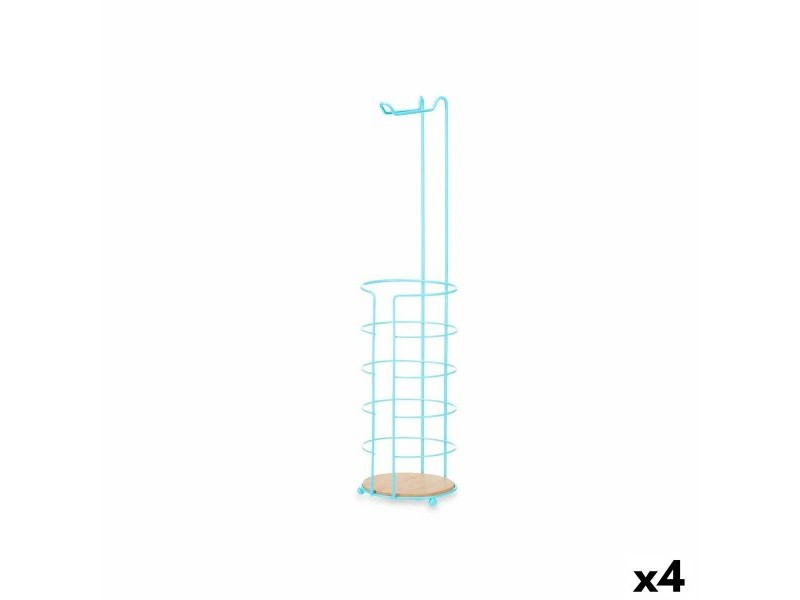 Поставка за Тоалетна Хартия Berilo Син 16,5 x 63,5 x 16,5 cm (4 броя)