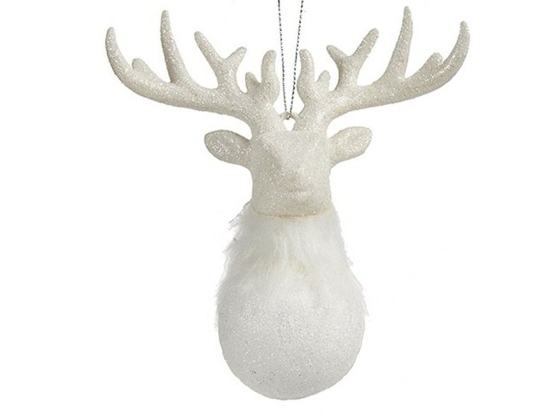 Коледна Украса Царица Бял Пластмаса Пурпурин 14 x 15,5 x 7 cm (24 броя)